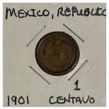 Mexico Rep. 1901 Centavo