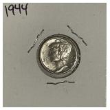 US 1944 Silver Mercury 10c
