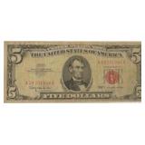 1963 RED SEAL $5 US Note