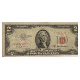 1953A RED SEAL $2 US Note