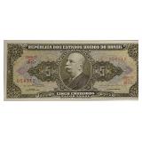 Brazil CRISP 1964 5 C Banknote