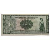 Paraguqy CRISP 1963 Guarani Banknote