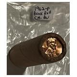 (50) BU Bankroll 1962 US Cents