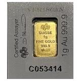 1 Gram GOLD .9999 Bar