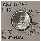 Argentina BU 1990 1000 Australes