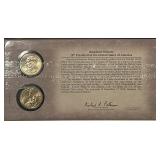 1st Day Coins Minted, Stamp Issued