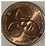 Copper One Oz. Art Bar