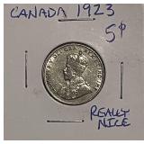 Canada 1923 5c really nice