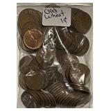 (100) Wheat Cents