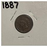 US 1887 Indian Cent