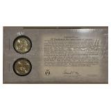1st Day Coins Minted, Stamp Issued