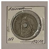 Belgium 1921 25 Centimes