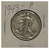 US Silver 1943 W.L. 50c