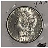 1886 Silver Morgan Dollar