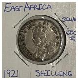 Silver 1921 E.Africa Shilling