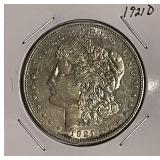 1921D Silver Morgan Dollar