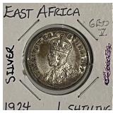 Silver 1924 E.Africa Shilling