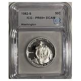 Cert. Silver PR69 DCAM 1982S 50c
