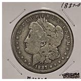 1887O Silver Morgan Dollar