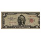 1953B STAR NOTE RED SEAL $2