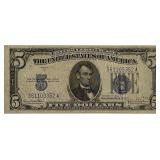 1934D Blue Seal $5 Silver Certificate