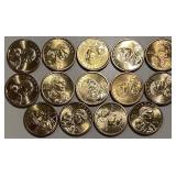 (14) Mint State $1s 2000 - 2006