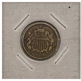 1868 US 2 Cent Piece