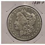 1884O Silver Morgan Dollar