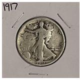 1917 Silver W.L. Half Dollar