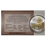 Ext.Ltd.Ed Troy Oz. .999 Silver Tokelau 2014