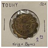 Touhy NE Good For Token 50c