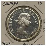 Silver 1963 PL Canada Dollar