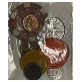 (12) Numismatic Items - tokens, medals