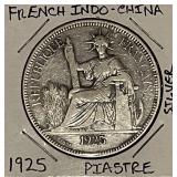 Silver 1925 Fr.Indochina (Vietnam) Piastre