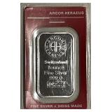 Troy Oz. Silver Art Bar Switzerland