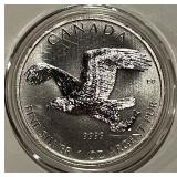 Silver Troy Oz. 2015 Canada $5 Eagle