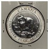 Silver Troy Oz. 2014 Canada $5 Fox