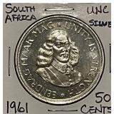 Silver UNC 1961 S.Africa 50c
