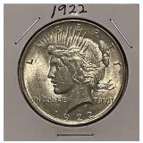 1922 Silver PEACE Dollar