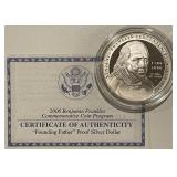 Franklin PROOF 90% Silver $1