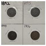 4 Indian Cents