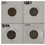 4 Indian Cents