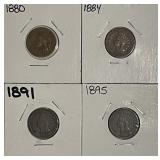 4 Indian Cents