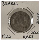 Silver 1926 Brasil 2000 Reis