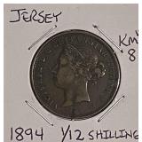 1894 Jersey 1/12 Shilling