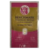 1/4 Grain GOLD Bar Serial No.724096