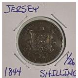 1844 Jersey 1/26 Shilling