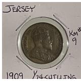 1909 Jersey 1/24 Shilling