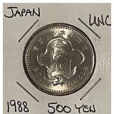 1988 Japan BU 500 Yen