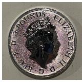 2 Troy Oz. Silver 2001 Gr.Brit. 5P